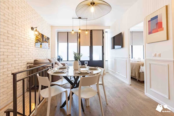Foto van Duplex appartement met 2 slaapkamers en 6 plaatsen vlakbij de Moulin Rouge. - Untagged