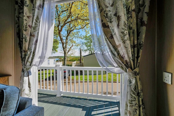 Foto van Stacaravan Isle of Wight bij Thorness Bay - Vakantiehuis in Great Thorness - terrace