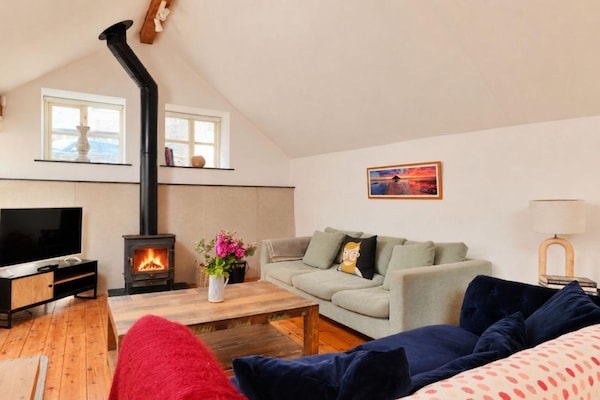 Foto van Dorpshuis met uitzicht op zee - Vakantiehuis in Portloe - LivingRoom