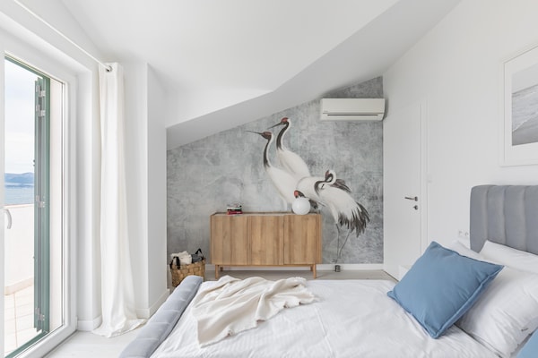 Foto van Appartement in Slatine met terras - Vakantiehuis in Slatine - BedRoom