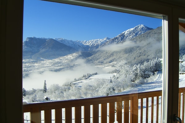 Foto van Appartement in villa met zwembad met zonnedak - Vakantiehuis in Stenico - ViewWinter
