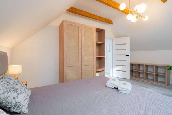 Foto van Comfortabele vakantievilla met sauna en jacuzzi - Vakantiehuis in Marcyporeba - BedRoom