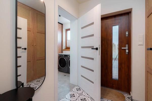 Foto van Comfortabele vakantievilla met sauna en jacuzzi - Vakantiehuis in Marcyporeba - BathRoom