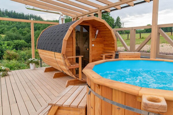 Foto van Huisje in Duszniki Zdrój met Spa & Uitzicht - Vakantiehuis in Duszniki Zdrój - Wellness