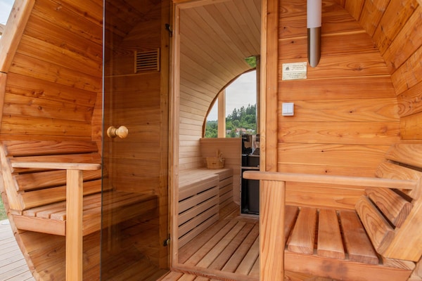 Foto van Huisje in Duszniki Zdrój met Spa & Uitzicht - Vakantiehuis in Duszniki Zdrój - Wellness