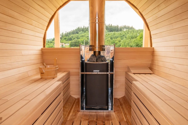 Foto van Huisje in Duszniki Zdrój met Spa & Uitzicht - Vakantiehuis in Duszniki Zdrój - Wellness