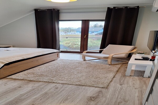Foto van Appartement bij Szczecin Lagune - Vakantiehuis in Stepniczka - BedRoom