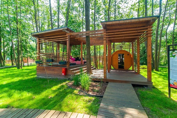Foto van Comfortabele vakantiehuizen, zomerzwembad, sauna - Vakantiehuis in Niechorze - ExteriorSummer
