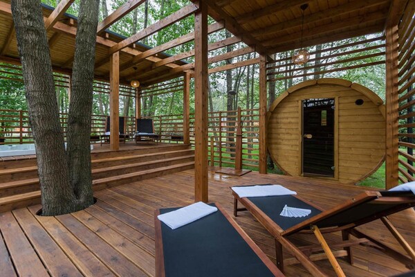 Foto van Comfortabele vakantiehuizen, zomerzwembad, sauna - Vakantiehuis in Niechorze - ExteriorSummer
