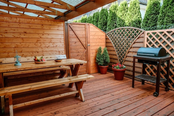 Foto van Comfortabele huizen met een spa-zone - Vakantiehuis in Wrzosowo - ExteriorSummer