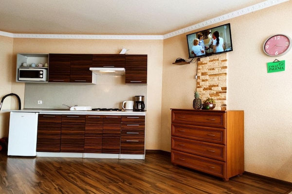 Foto van Comfortabele vakantiehuizen, bad, jacuzzi, sauna - Vakantiehuis in Osieki - Kitchen
