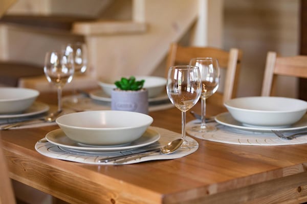 Foto van Comfortabele vakantiehuizen met twee verdiepingen - Vakantiehuis in Wicie - DiningRoom