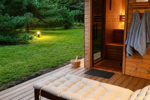 Foto van Comfortabel vakantiehuis met zwembad, sauna - Vakantiehuis in Odargowo - Sauna