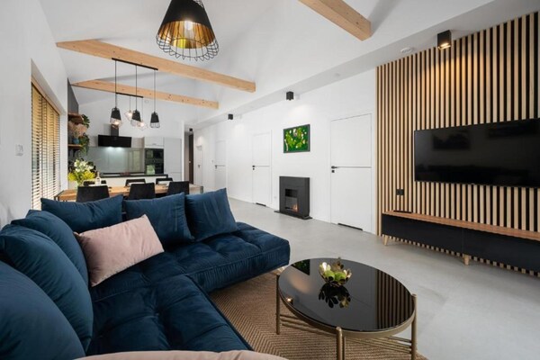 Foto van Comfortabel vakantiehuis met zwembad, sauna - Vakantiehuis in Odargowo - LivingRoom